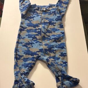 Garanimals Blue and Gray Camouflage Kids Footie